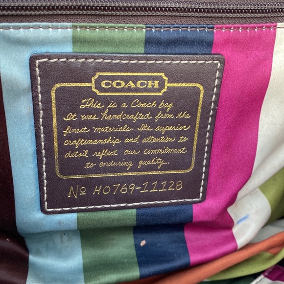 Coach whiskey Vachetta Leather Leigh 65th Anniversary Legacy Bag #11128 - Picture 2 of 9